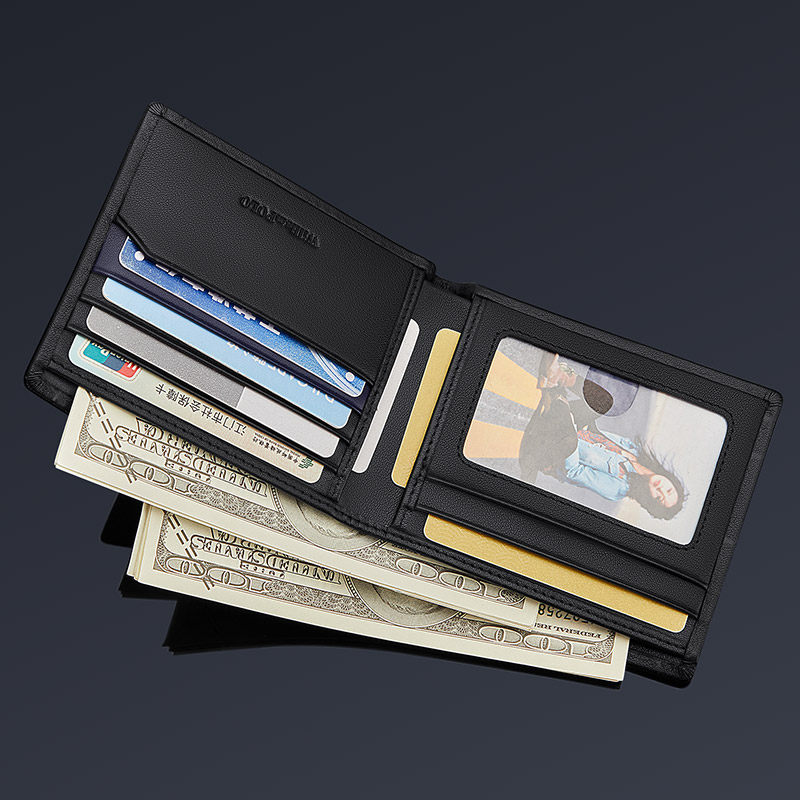 英皇保罗男真皮短款潮牌多功能钱包 williampolo钱包