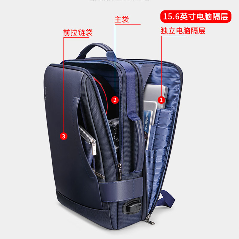 英皇保罗男电脑商务旅行休闲双肩包 williampolo双肩背包