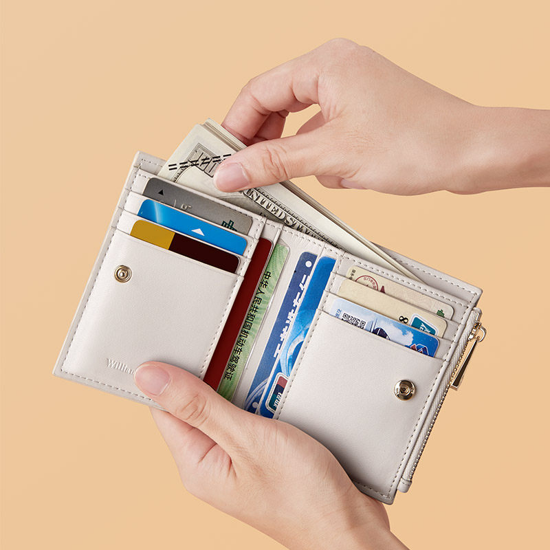 英皇保罗真皮短款2022新款小钱包 williampolo钱包