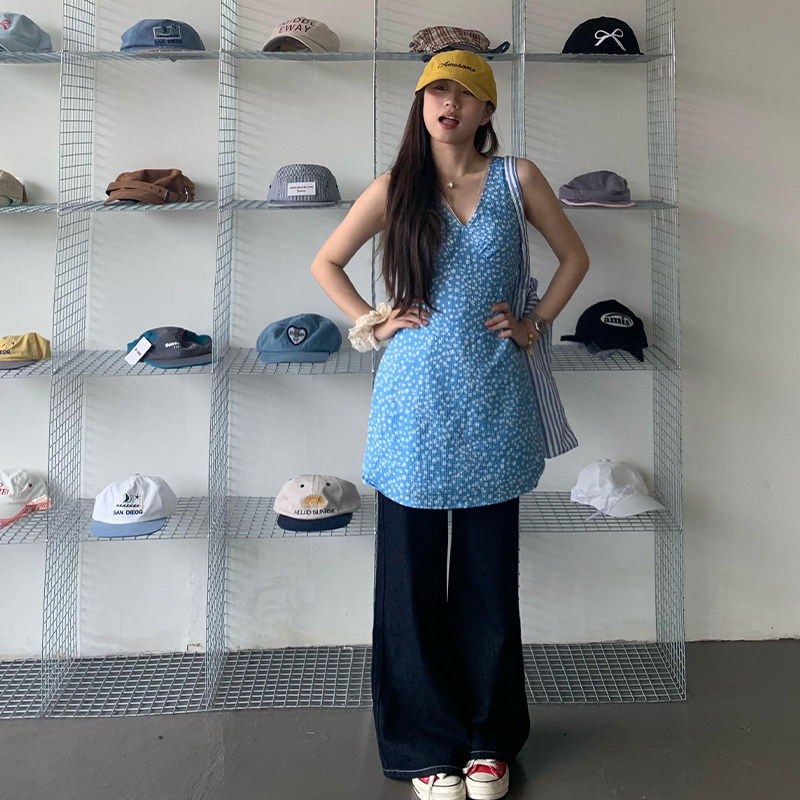 橘子树在哪儿垂感阔腿牛仔裤女秋冬设计感小众高腰宽松休闲拖地裤,淘宝优惠券,粉丝福利购,淘宝优惠卷