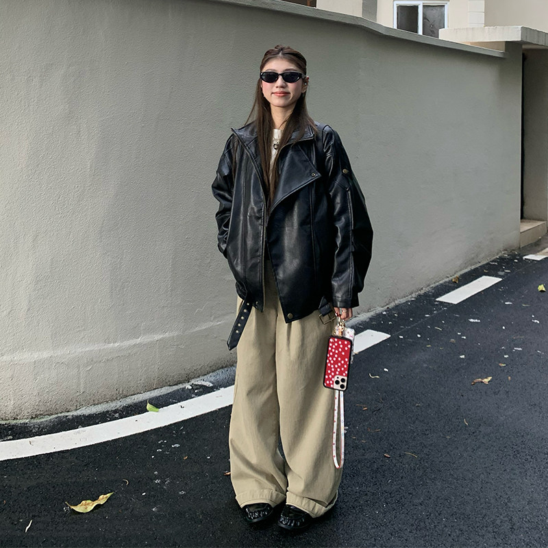 【限时价】橘子树在哪儿卡其色牛仔裤女秋季垂感阔腿拖地百搭裤子,淘宝优惠券,粉丝福利购,淘宝优惠卷