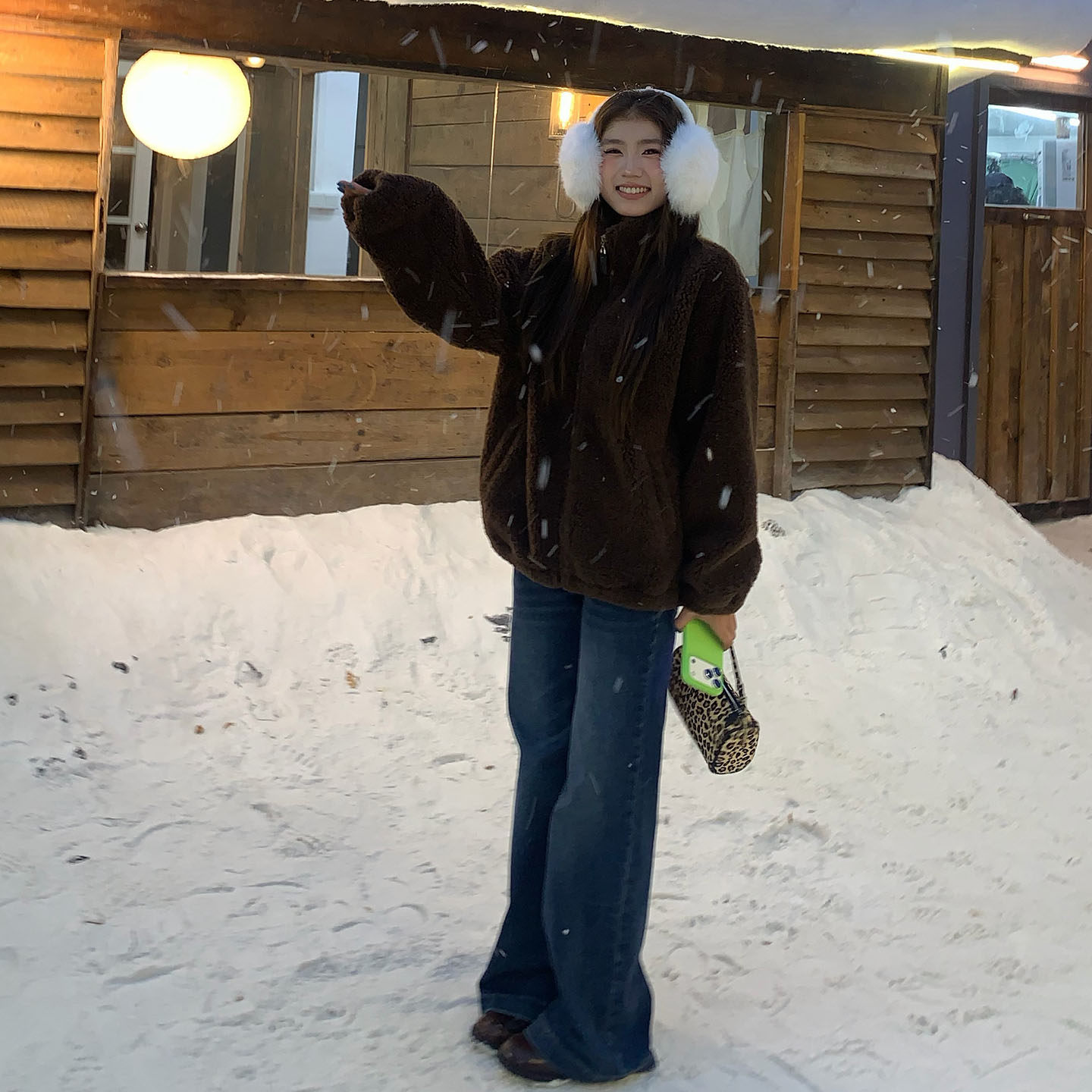 橘子树在哪儿蓝色中腰微喇牛仔裤女秋冬遮胯垂感弹力显瘦拖地裤子,淘宝优惠券,粉丝福利购,淘宝优惠卷