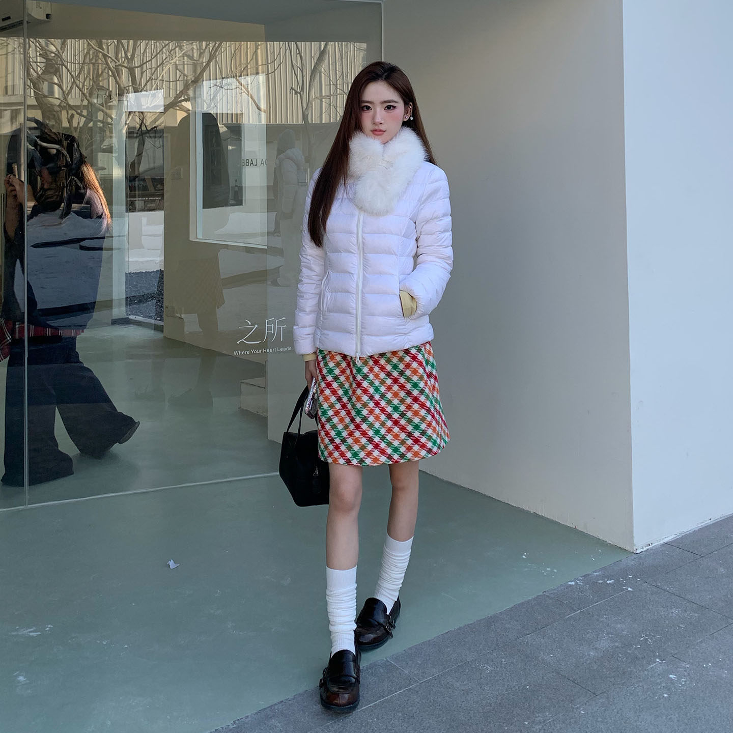 【限时价】橘子树在哪儿黑色立领排骨羽绒服女冬轻薄保暖气质外套,淘宝优惠券,粉丝福利购,淘宝优惠卷