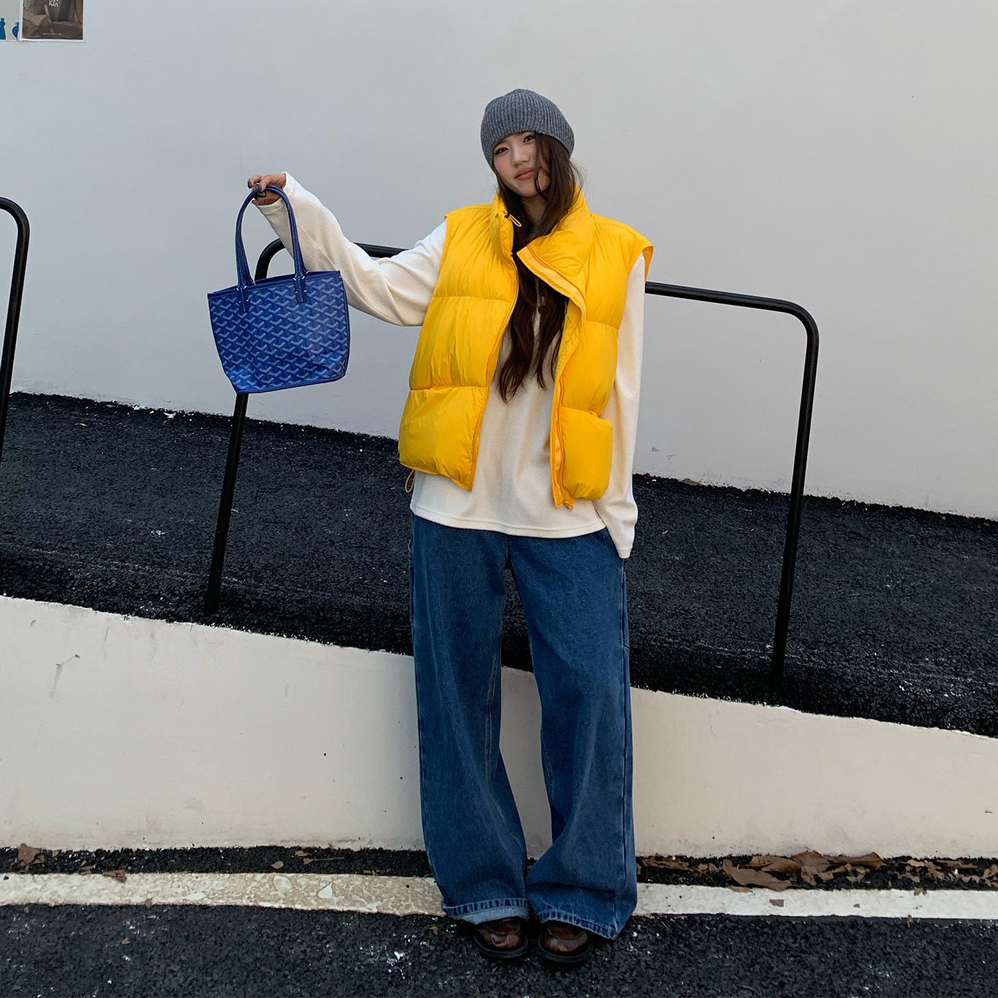 橘子树在哪儿复古高腰灰色牛仔裤冬季女款松弛感宽松直筒显瘦裤子,淘宝优惠券,粉丝福利购,淘宝优惠卷