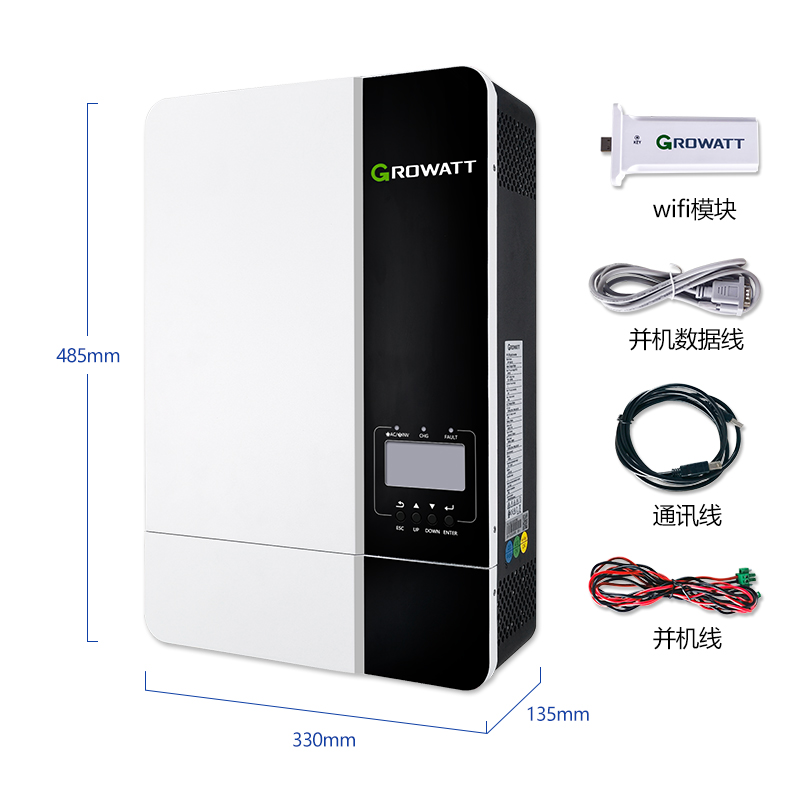 古瑞瓦特太阳能逆控一体机光伏5KW/220V可并机380V内置MPPT控制器 - 图3