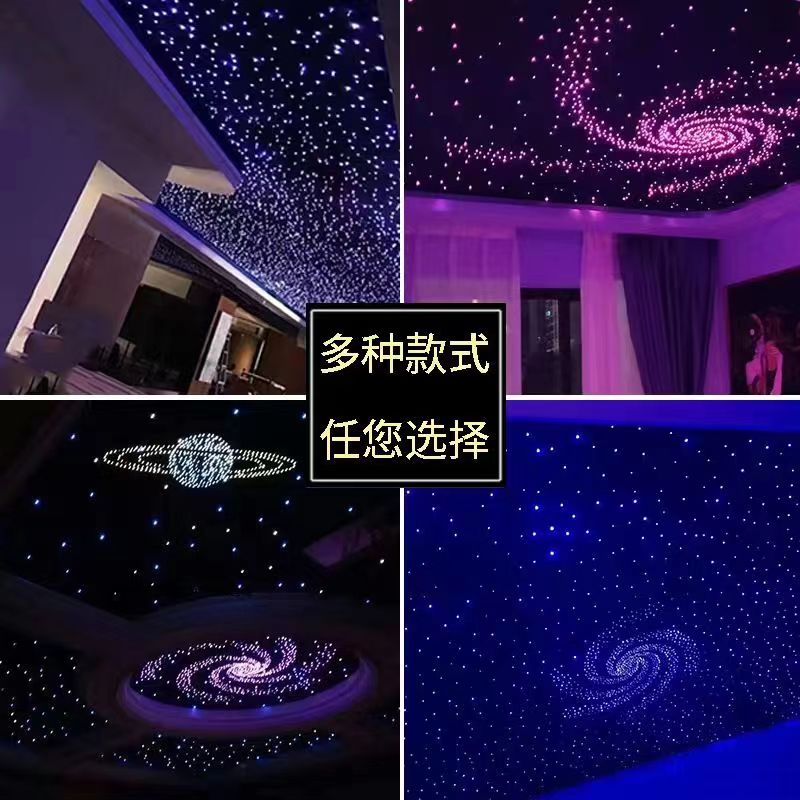 星空顶天花板走廊吊顶满天星家庭影院KTV音乐餐吧酒吧七彩光纤灯-图3