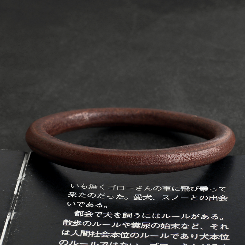 一休高桥吾郎一生之环 ikkyu goros 日本进口枥木无缝皮手环手镯 - 图1