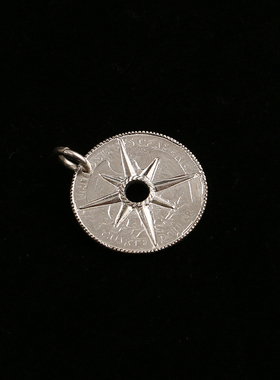 一休老银匠男女925银吊坠射线饼