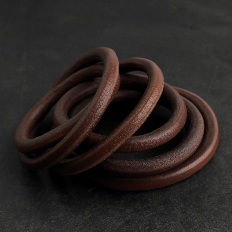 一休高桥吾郎一生之环 ikkyu goros 日本进口枥木无缝皮手环手镯 - 图0