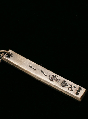 一休手工制作方条简约刻印老银匠