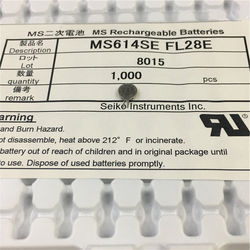 日本SII/精工可充电池MS614SE MS614SE-FL28E 全新进口原装3V电压 - 图3