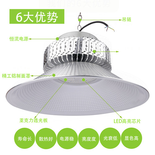 FSL佛山照明 led工矿灯厂房仓库球场商场天棚吊灯工厂节能照明灯 - 图1