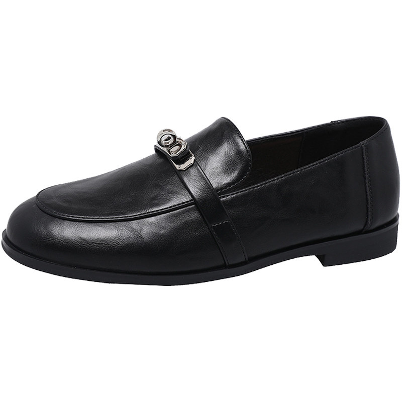 气质平底乐福鞋女2026春季新款爆款时尚百搭单鞋一脚蹬黑色小皮鞋,淘宝优惠券,粉丝福利购,淘宝优惠卷