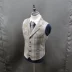 Mùa thu và mùa đông Mỹ cổ điển kẻ sọc tweed vest nam pha lẫn hoài cổ đẹp trai đẹp trai mã zip - Dệt kim Vest Dệt kim Vest