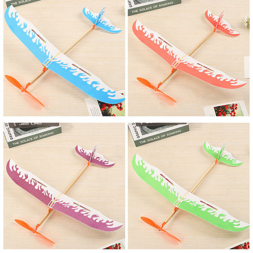 雷鸟橡皮筋动力飞机手工橡筋飞机模型滑翔机学生比赛专用拼装航模 - 图1