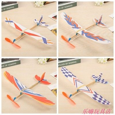 雷鸟橡皮筋动力飞机手工橡筋飞机模型滑翔机学生比赛专用拼装航模 - 图0