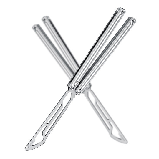 Nabalis-脉冲蝴蝶刀花式铝合金玩具冠绝天balisong安全未开刃