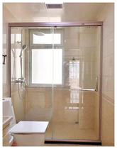 Custom lined steel glass shower room Easy shower room shower partition mobile door screen dry and wet separation