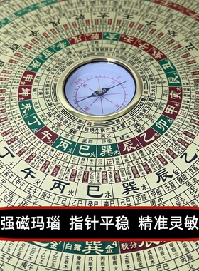 万福堂纯铜圆形8寸三合摆件