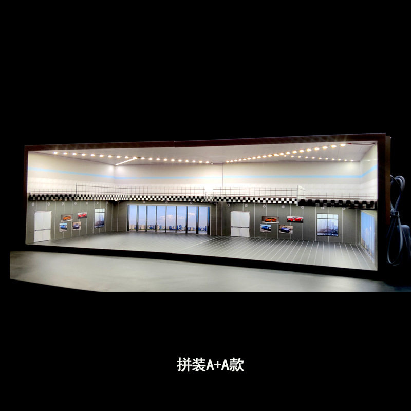 1/64双层展厅拼装 合金车模场景 大尺寸停车场 车模收纳柜,淘宝优惠券,粉丝福利购,淘宝优惠卷