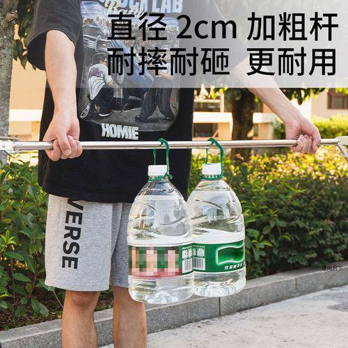 加长伸缩夹捡垃圾的夹子不锈钢火钳捡长柄拾器拾物钳家用狗便厕所 - 图1