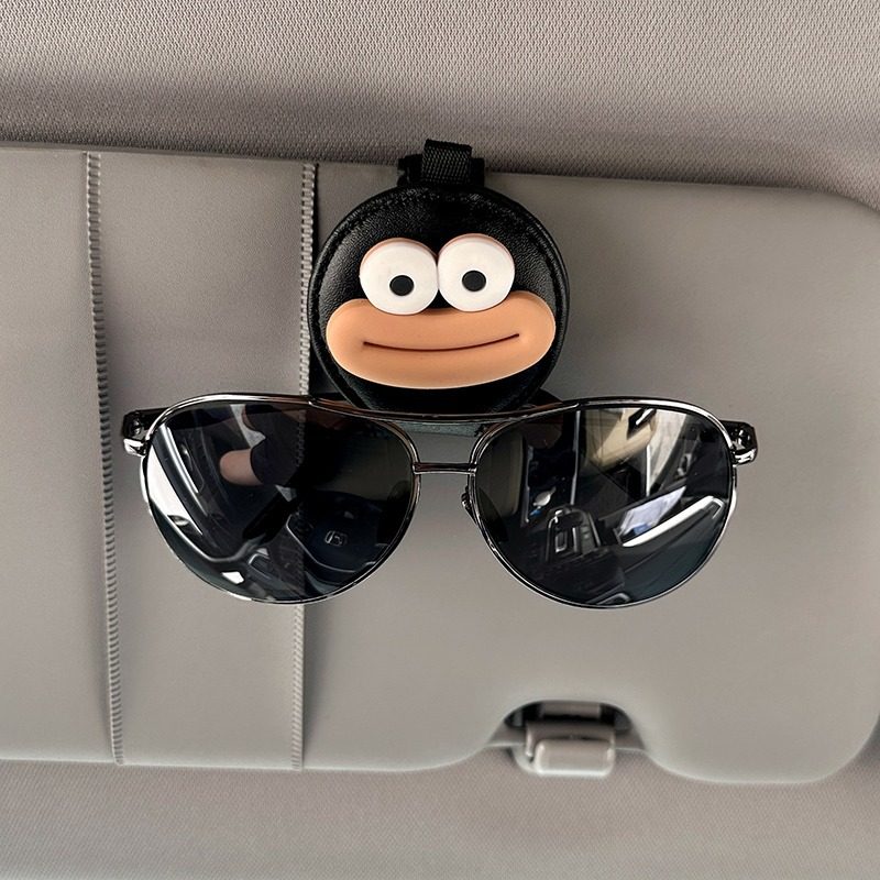 车载眼镜夹汽车遮阳板收纳神器多功能创意卡片票据夹子卡通太阳镜,淘宝优惠券,粉丝福利购,淘宝优惠卷