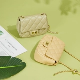 Весенняя сумка для телефона, белая сумка на одно плечо, цепь, из натуральной кожи, в стиле Шанель, на цепочке