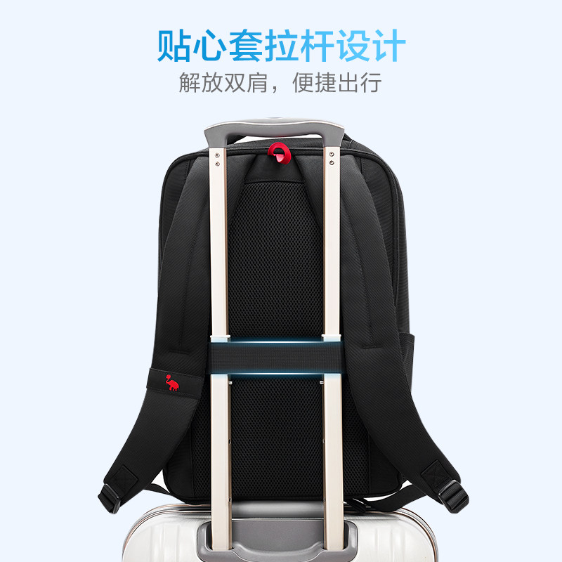 爱华仕通勤男女大容量旅行电脑包 爱华仕双肩背包