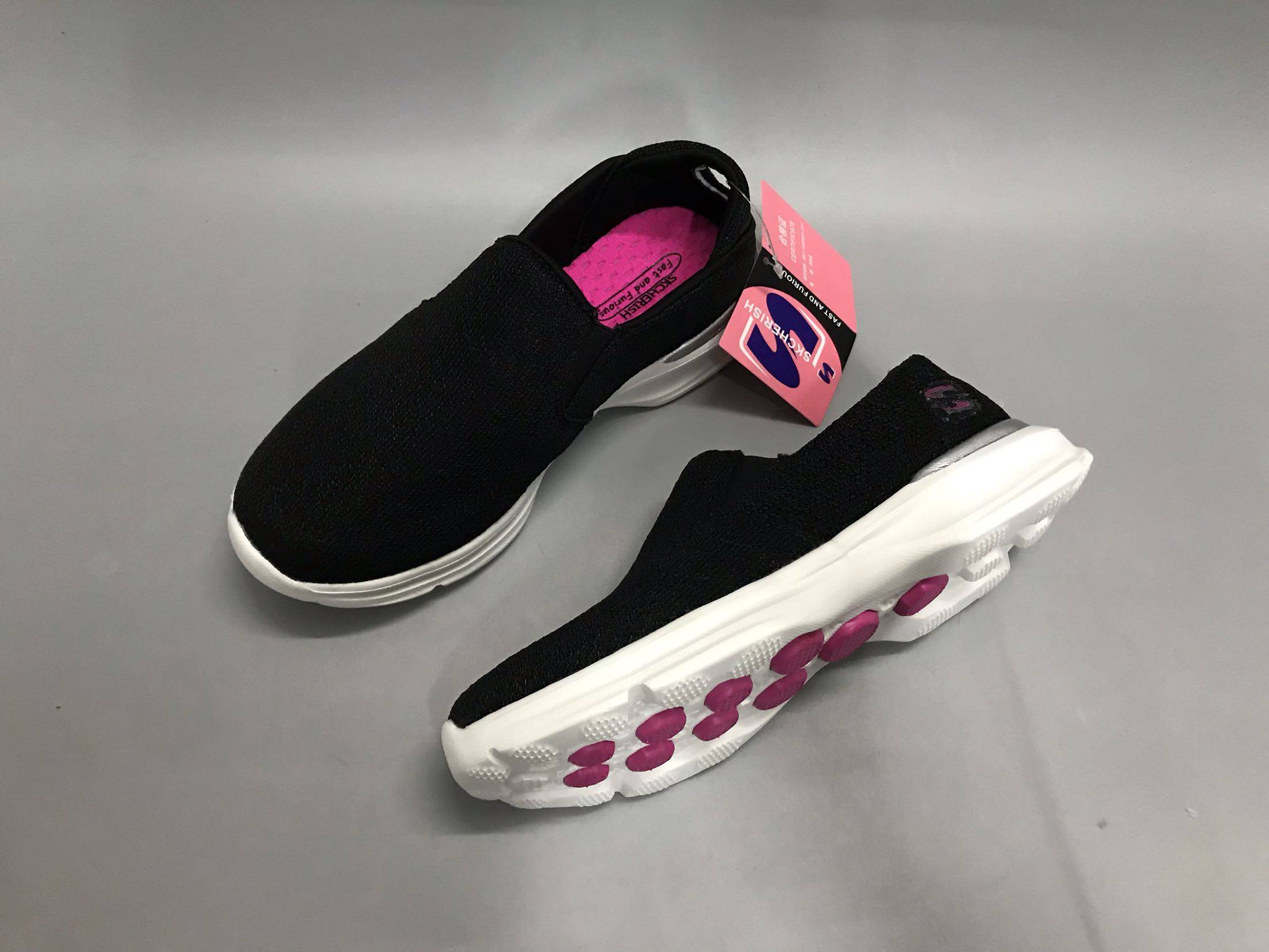 新款透气女士一脚蹬休闲运动鞋网布透减震柱子底懒人鞋套脚健步鞋,淘宝优惠券,粉丝福利购,淘宝优惠卷