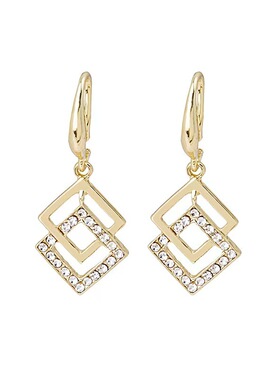 合金水晶项链气质轻奢时