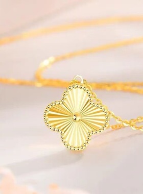 新款四叶草金色O字链3