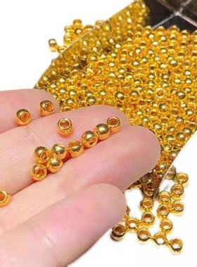 新款金色圆珠DIY首饰配件