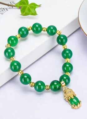 合金水晶手链时尚绿色单