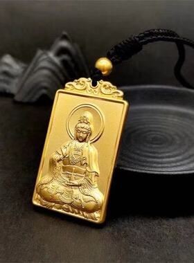 新款时尚金色观音吊坠