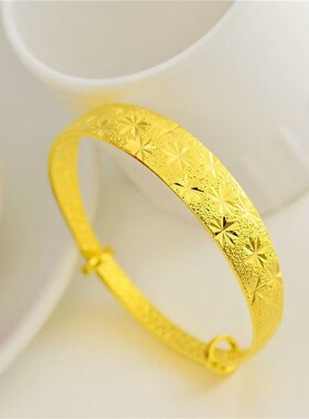 新款满天星推拉流星雨金镯