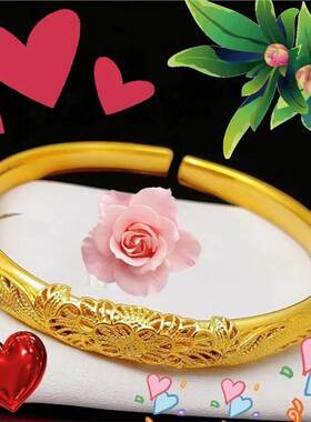 铜合金手镯富贵花开经典