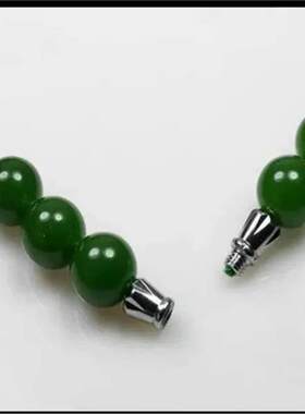 石气质绿精致碧色项链吊坠