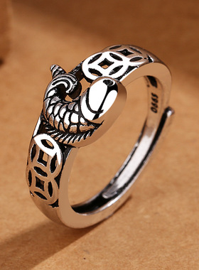 合金戒指古雅素白质鲤鱼
