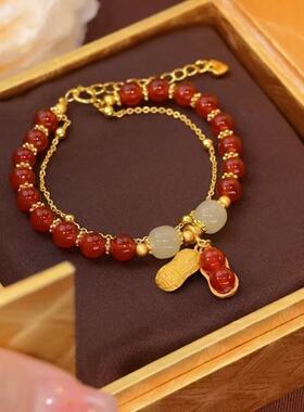 2026新款花生福牌红金手串