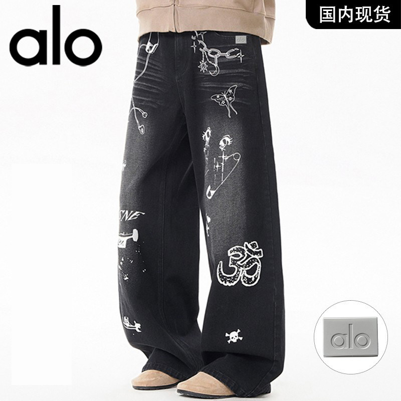 官方奥特莱斯品牌折扣 2026春季新款潮流时尚图案重磅男牛仔裤,淘宝优惠券,粉丝福利购,淘宝优惠卷