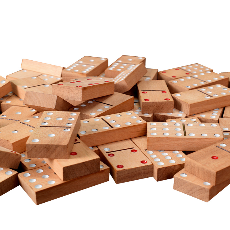 御圣多米诺骨牌Domino实木双九数字益智成人双九游戏棋 - 图0