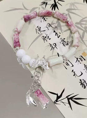 爆款手链kt猫Hellokitty抖音同款手链情侣diy手工串珠送闺蜜女友