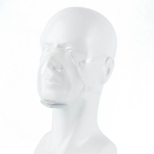 T5防尘透明口罩餐饮防飞沫飞溅透明硅胶可视化微笑网红韩国唇语面 - 图3