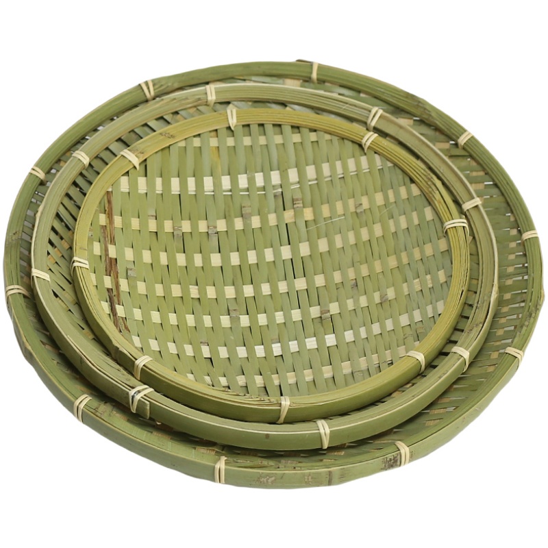 竹制品果盘收纳筐竹筛子竹编手工收纳筐馒头水果簸箕农家家用竹篮,淘宝优惠券,粉丝福利购,淘宝优惠卷