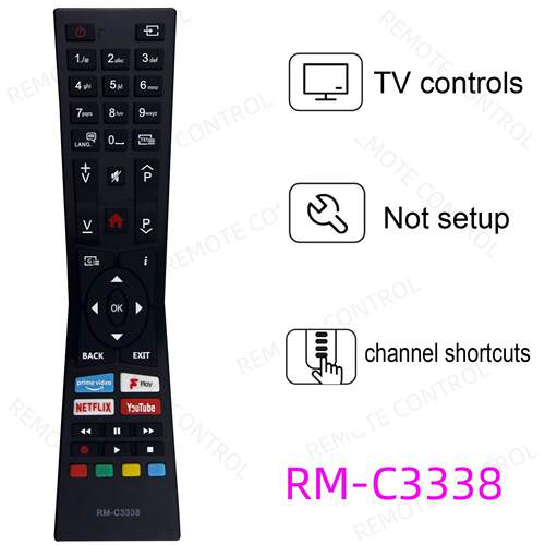 适用于JVC电视机遥控器 RM-C3337 C3236 C3338 RC43100P RC43101P - 图1