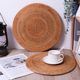 Vietnamese autumn rattan coaster plate pad bowl pad insulation pad placemat tea cup holder purple clay teapot pad set