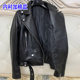 European and American loose short sheepskin leather jacket