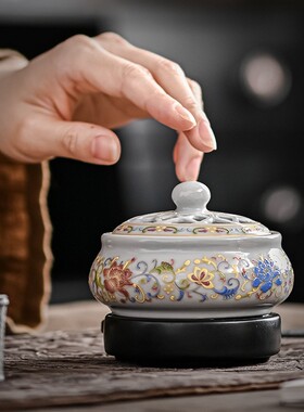 静音插电家用加热定时调温熏香炉
