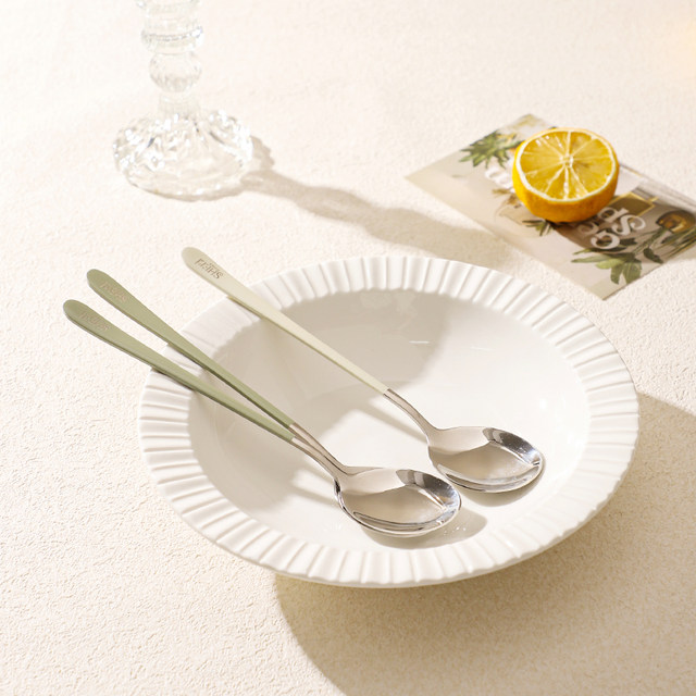 Sheli stainless steel rice spoon matte brushed wire