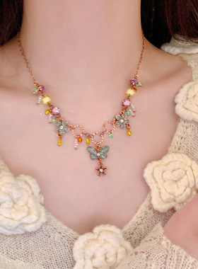 多巴胺项链女款2026新款女小众设计感精致锁骨链颈链复古独特配饰